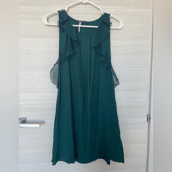 🔥 2 for 20$ / Free People Flowy Green Dress - Picture 1 of 10